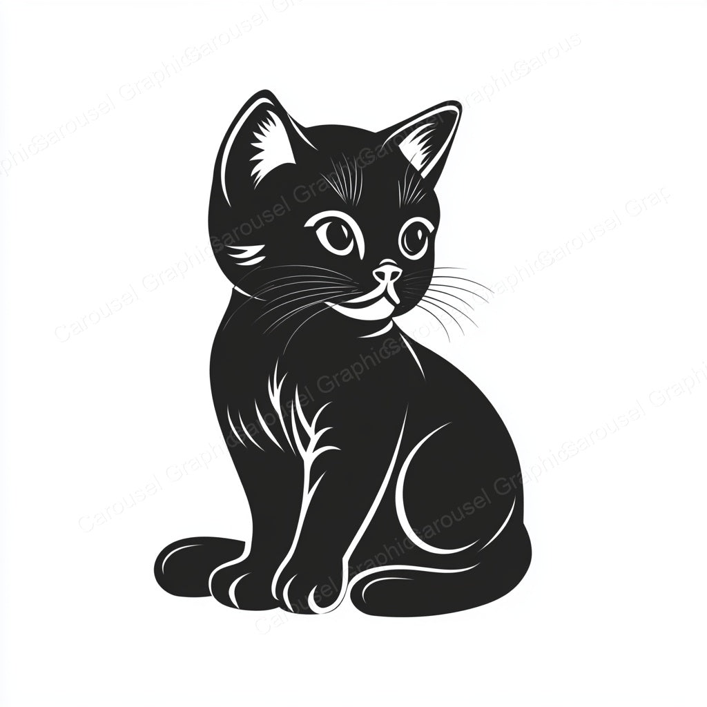 Kitten Vector Graphic preview