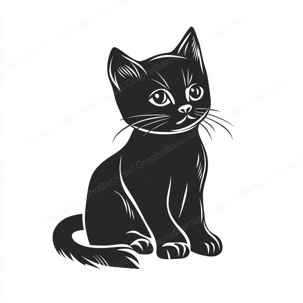 Kitten Vector Graphic preview