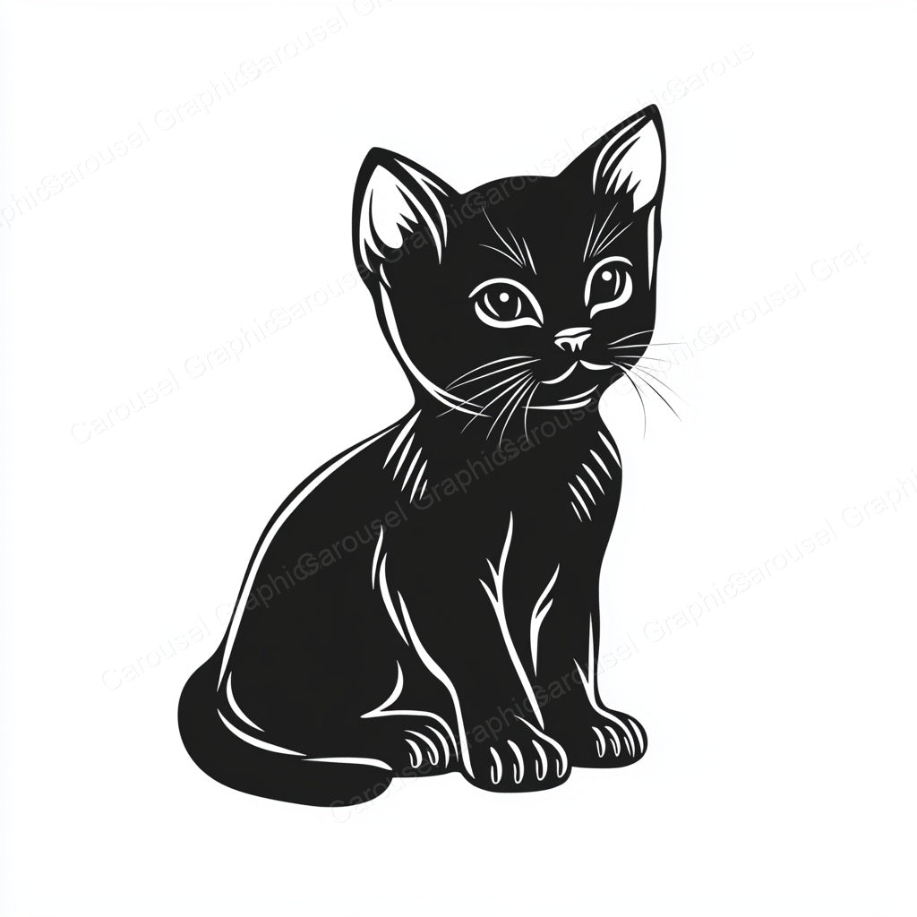 Kitten Vector Graphic preview