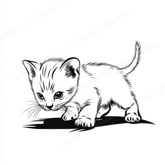 Kitten Vector Graphic preview