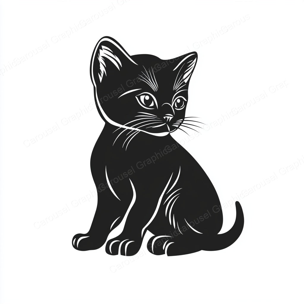 Kitten Vector Graphic preview