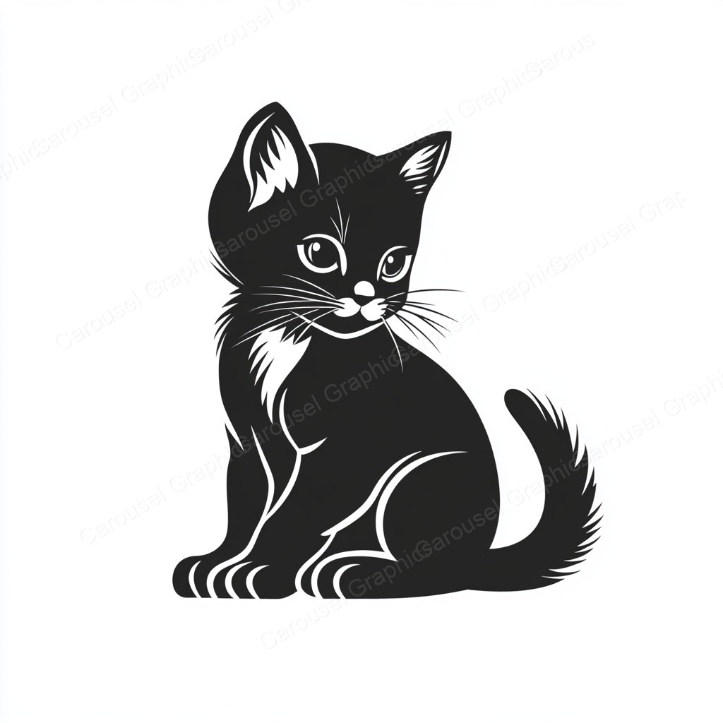 Kitten Vector Graphic preview