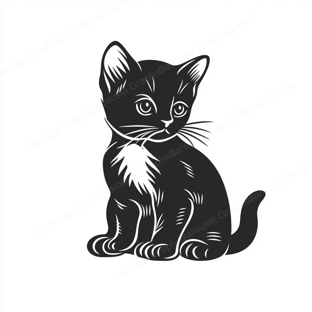 Kitten Vector Graphic preview