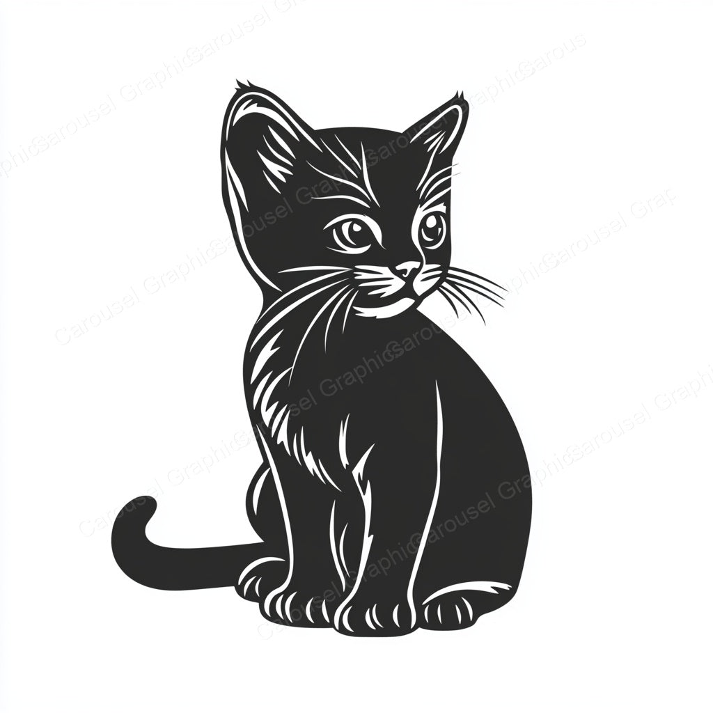 Kitten Vector Graphic preview