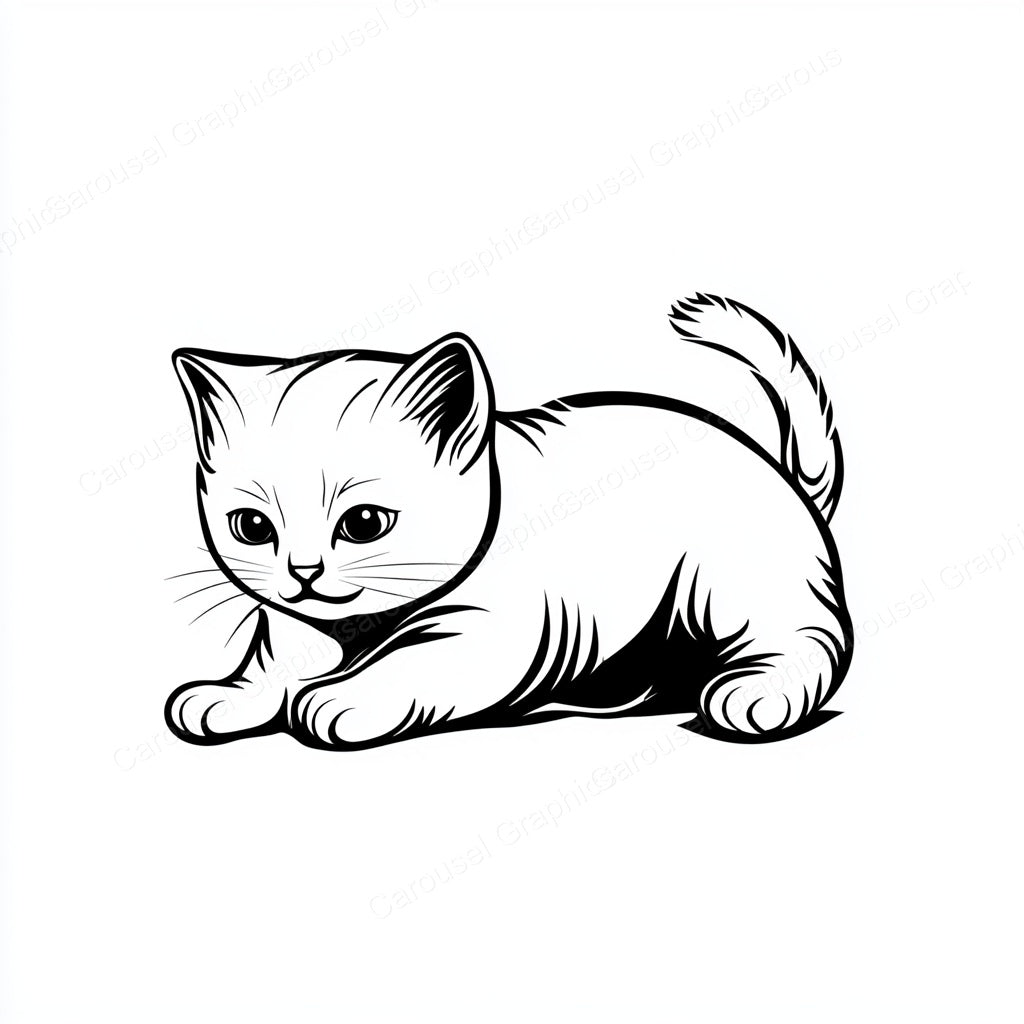 Kitten Vector Graphic preview