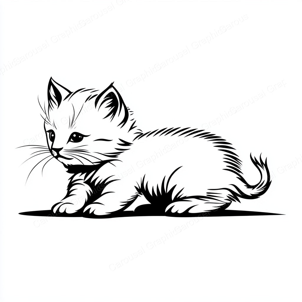 Kitten Vector Graphic preview