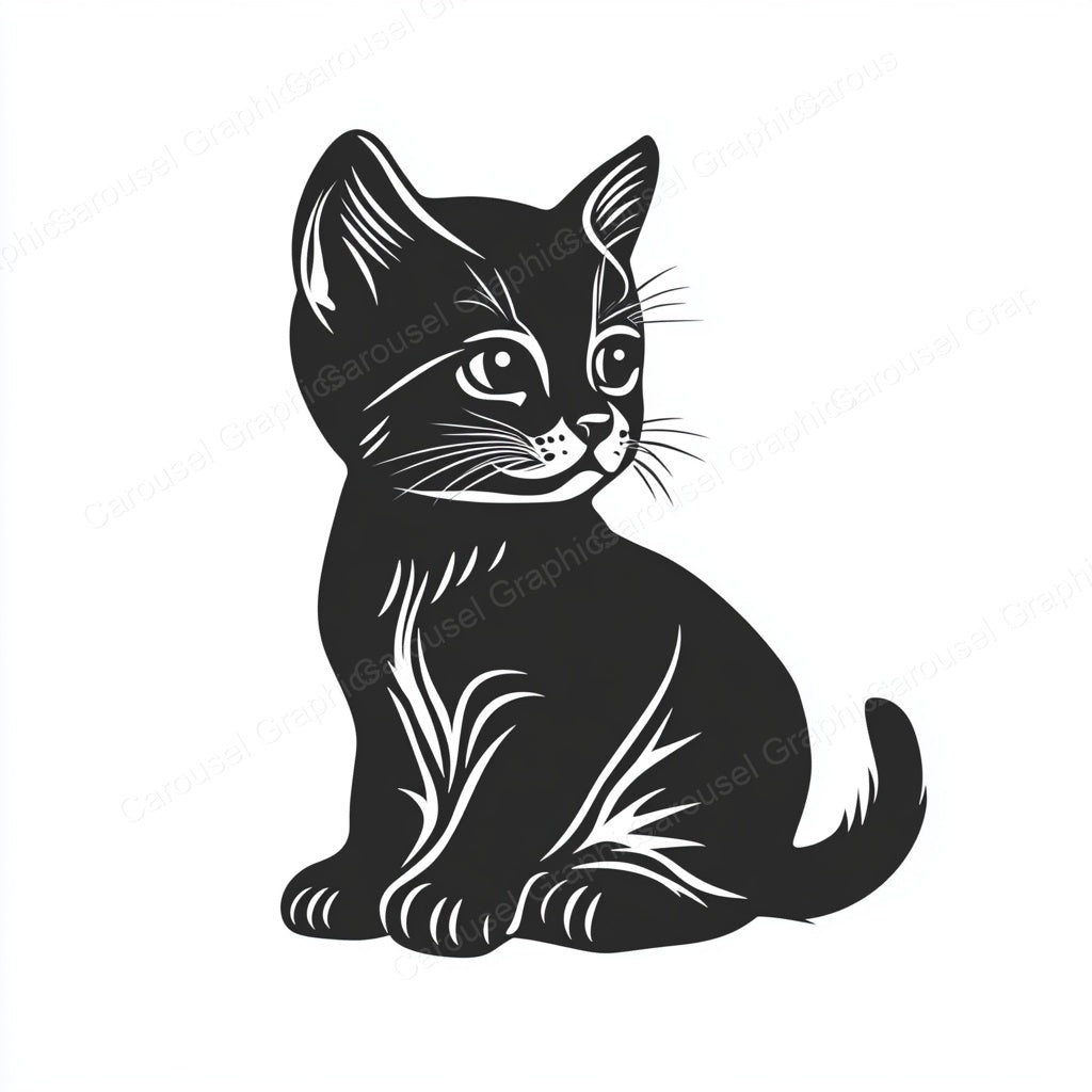 Kitten Vector Graphic preview