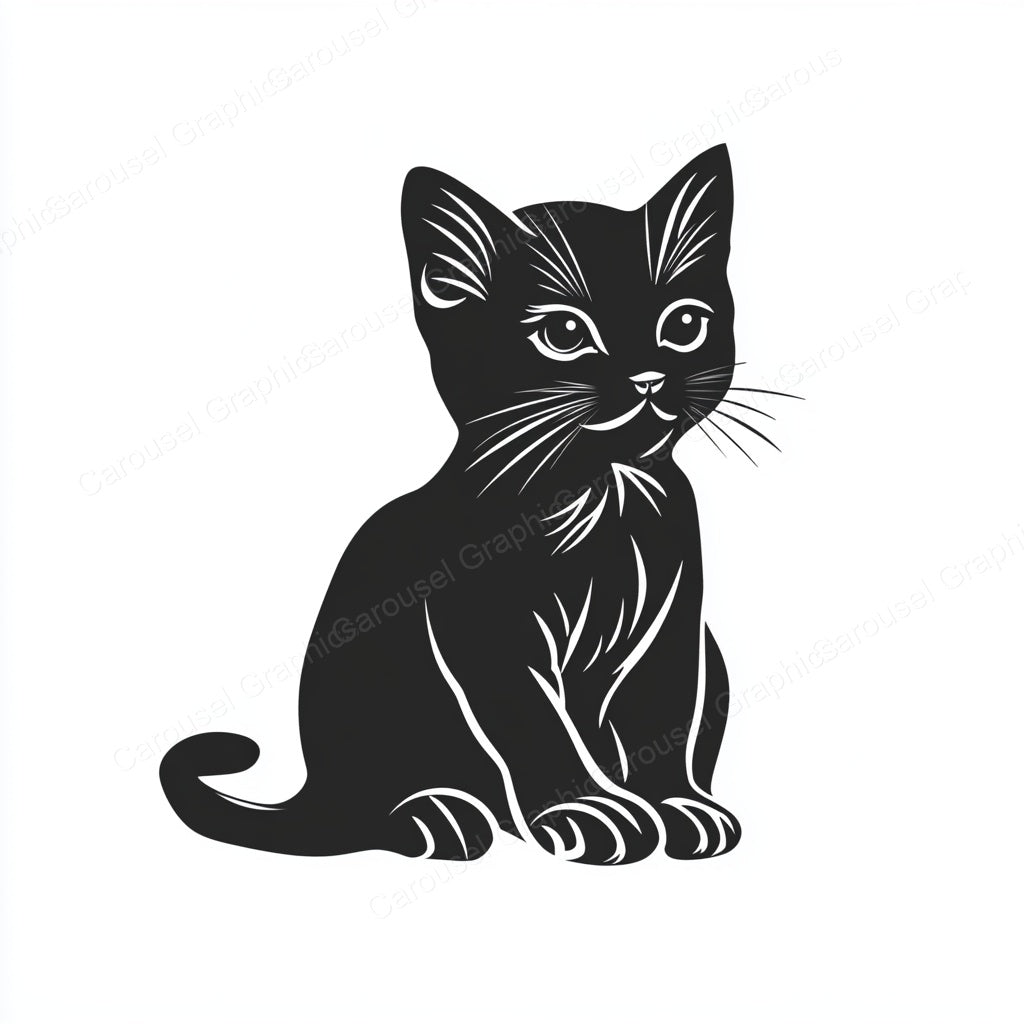 Kitten Vector Graphic preview