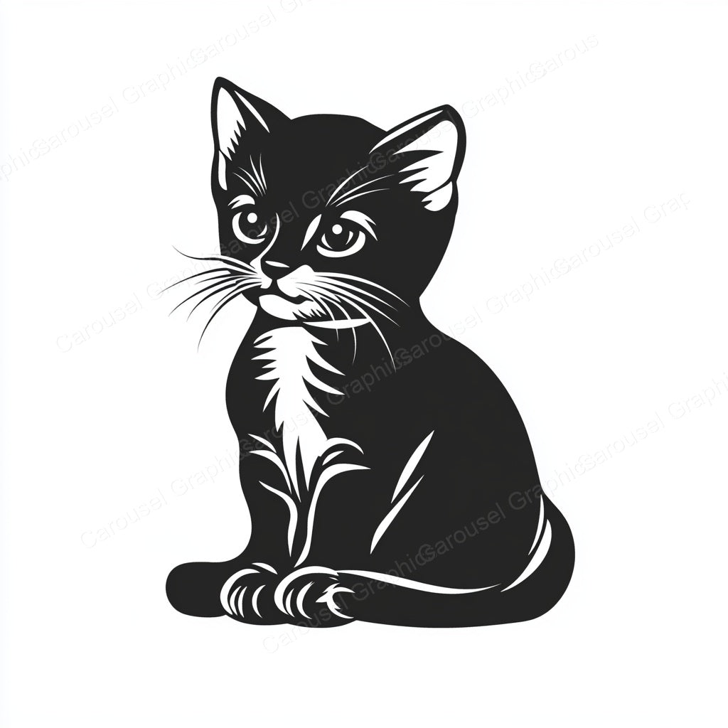 Kitten Vector Graphic preview