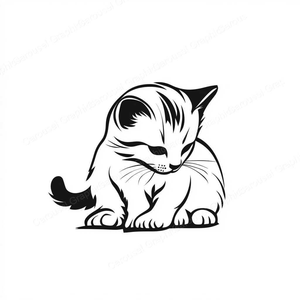 Kitten Vector Graphic preview
