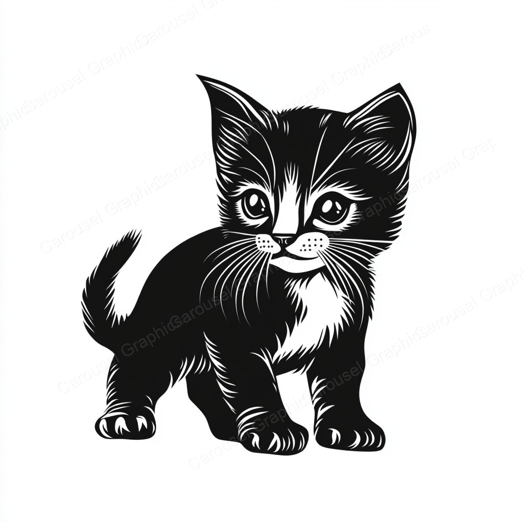 Kitten Vector Graphic preview