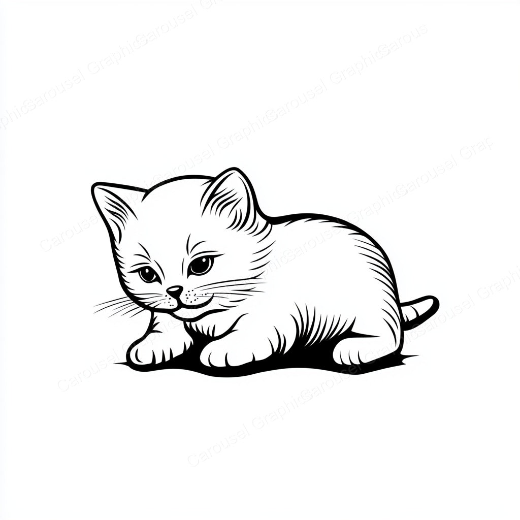 Kitten Vector Graphic preview