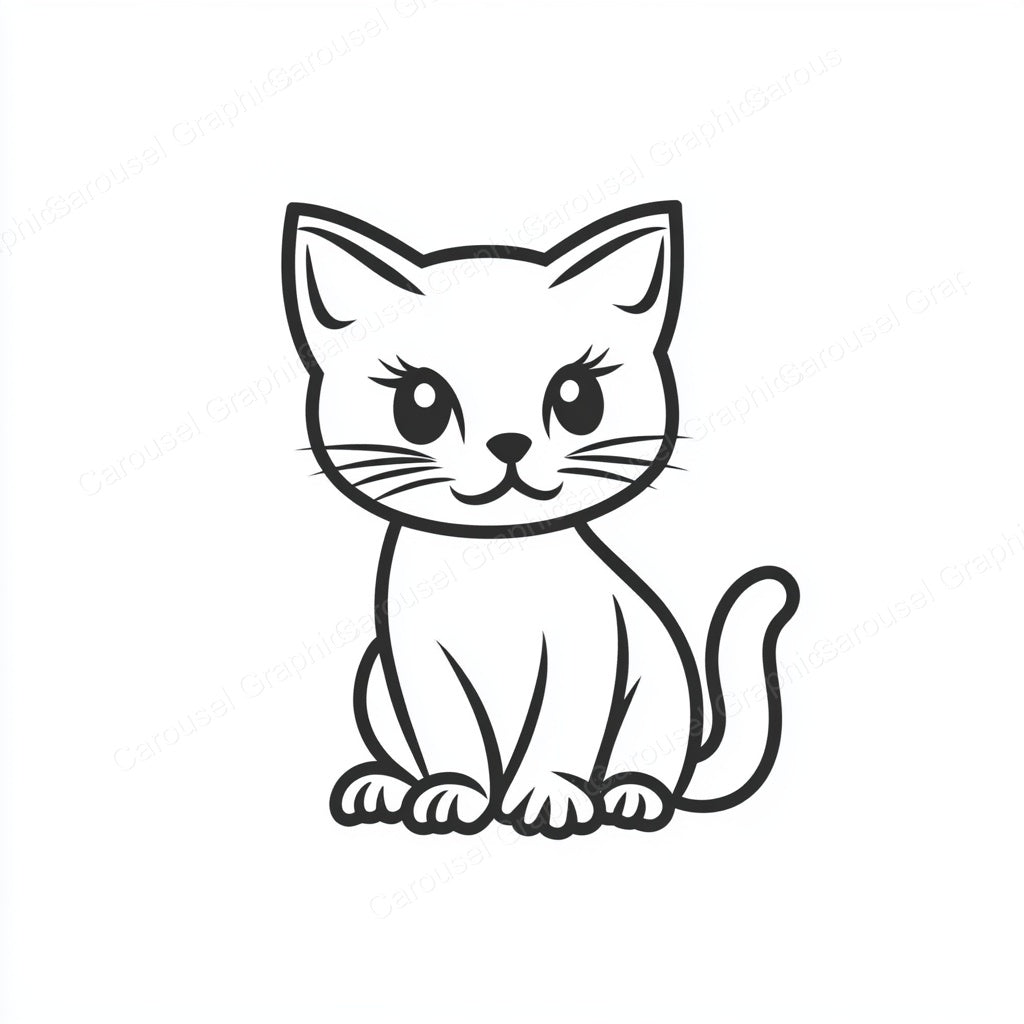 Kitten Vector Graphic preview