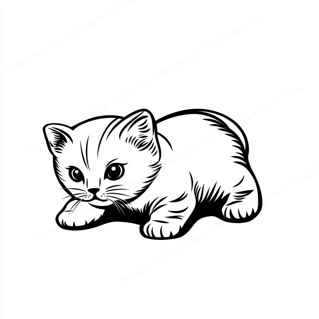 Kitten Vector Graphic preview