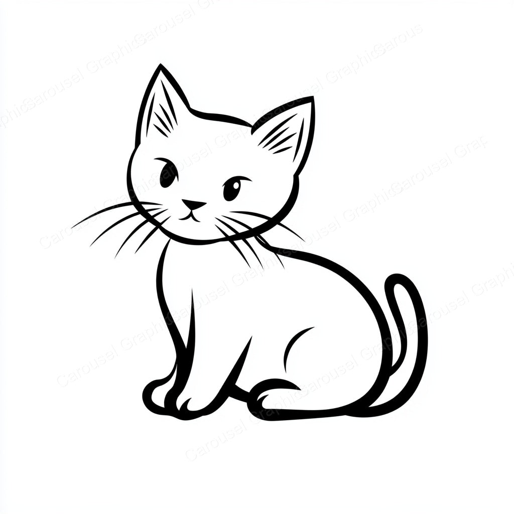 Kitten Vector Graphic preview