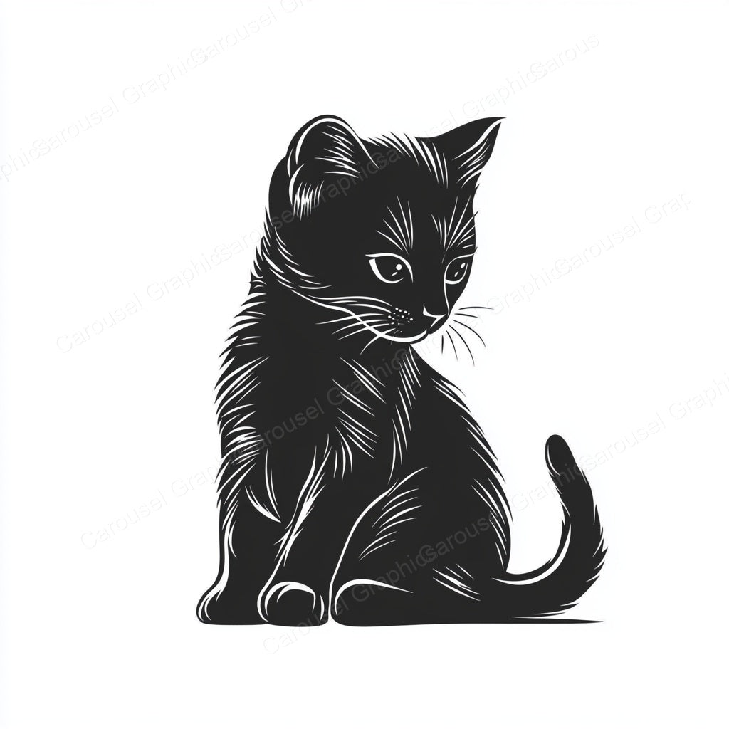Kitten Vector Graphic preview