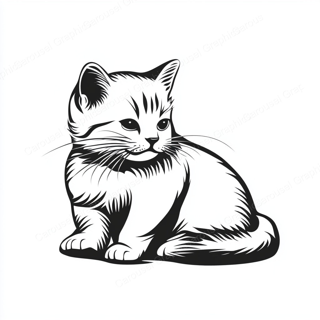 Kitten Vector Graphic preview