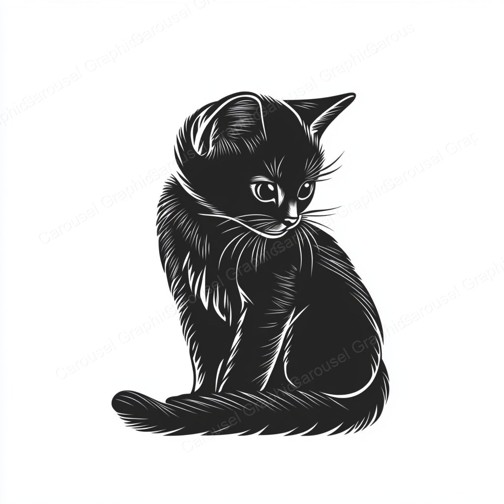Kitten Vector Graphic preview