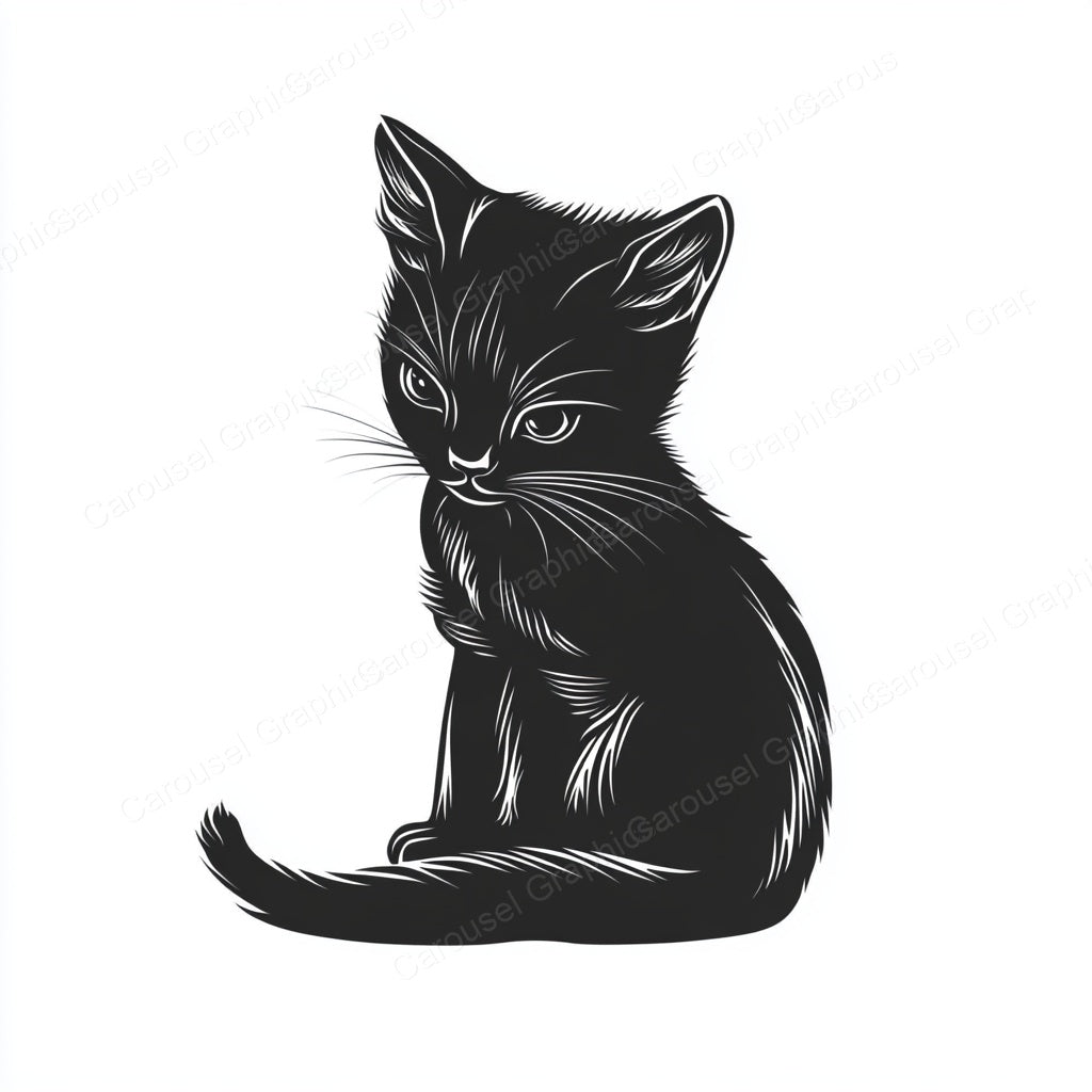 Kitten Vector Graphic preview