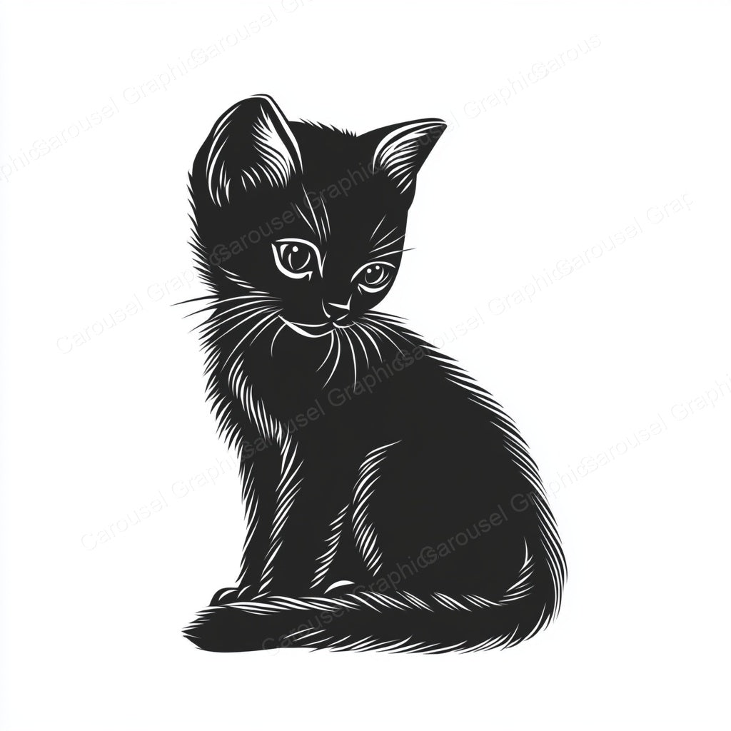 Kitten Vector Graphic preview