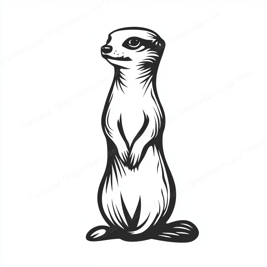 Meerkat Vector Graphic preview
