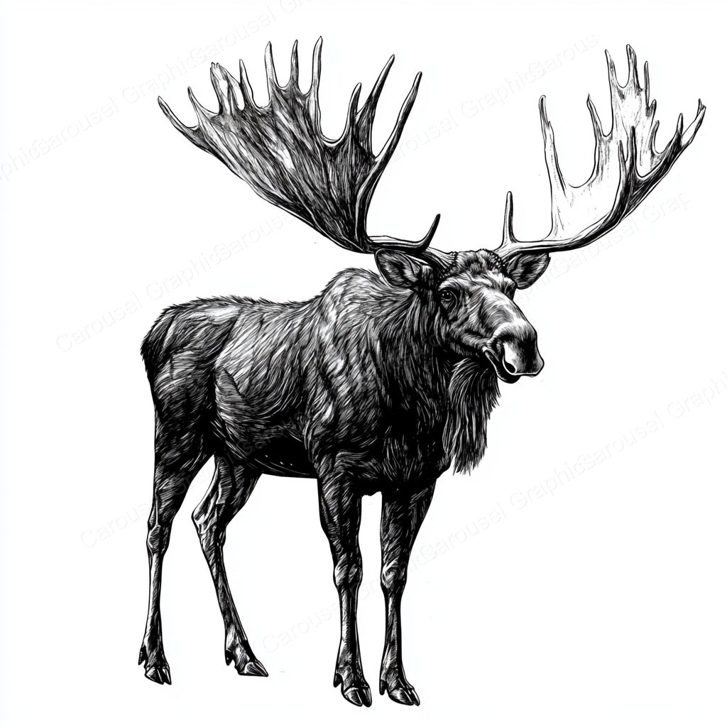 Moose Vector Graphic preview