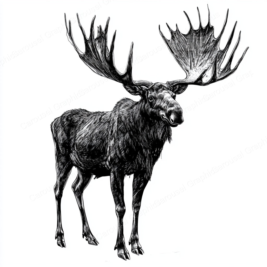 Moose Vector Graphic preview