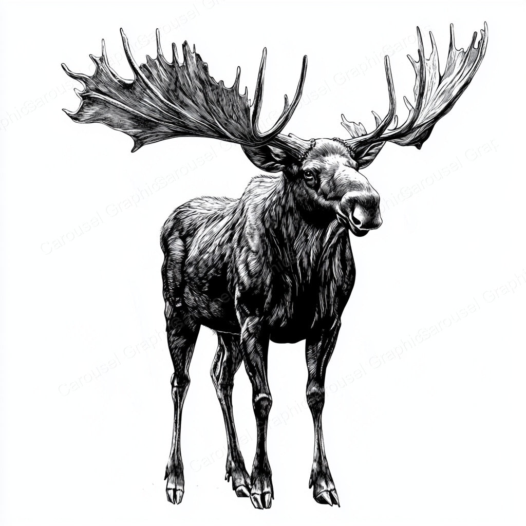 Moose Vector Graphic preview