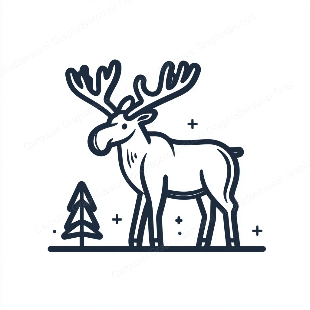 Moose Vector Graphic preview