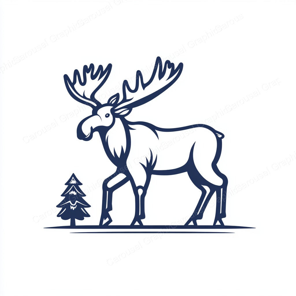 Moose Vector Graphic preview