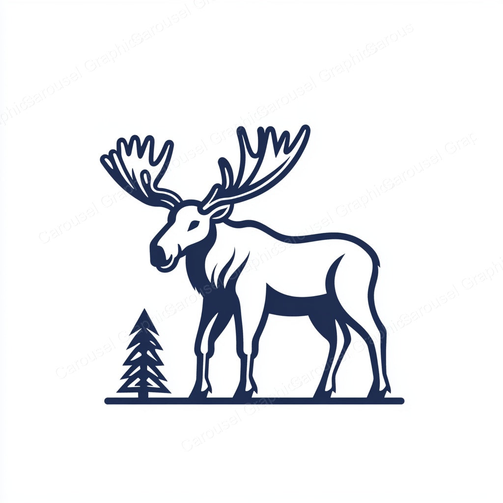 Moose Vector Graphic preview
