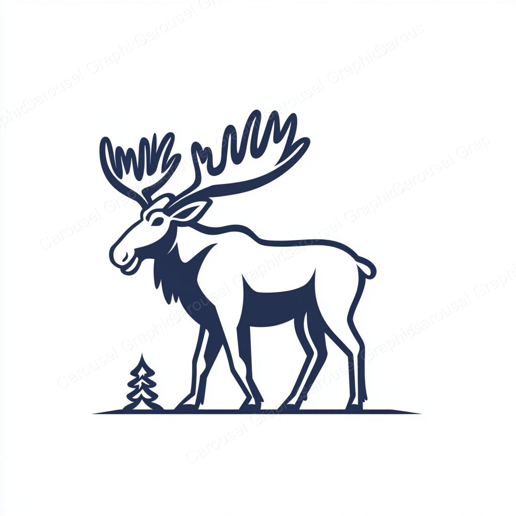 Moose Vector Graphic preview
