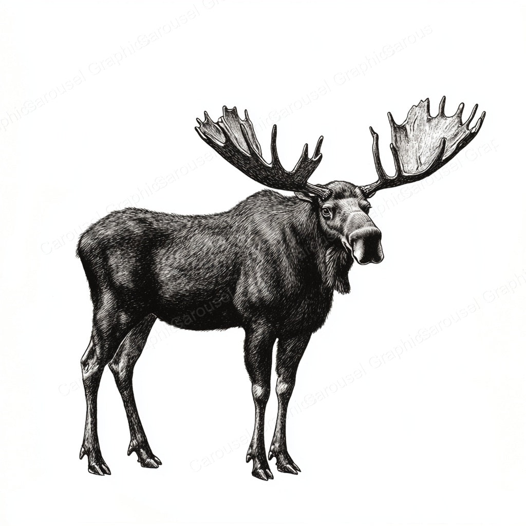 Moose Vector Graphic preview