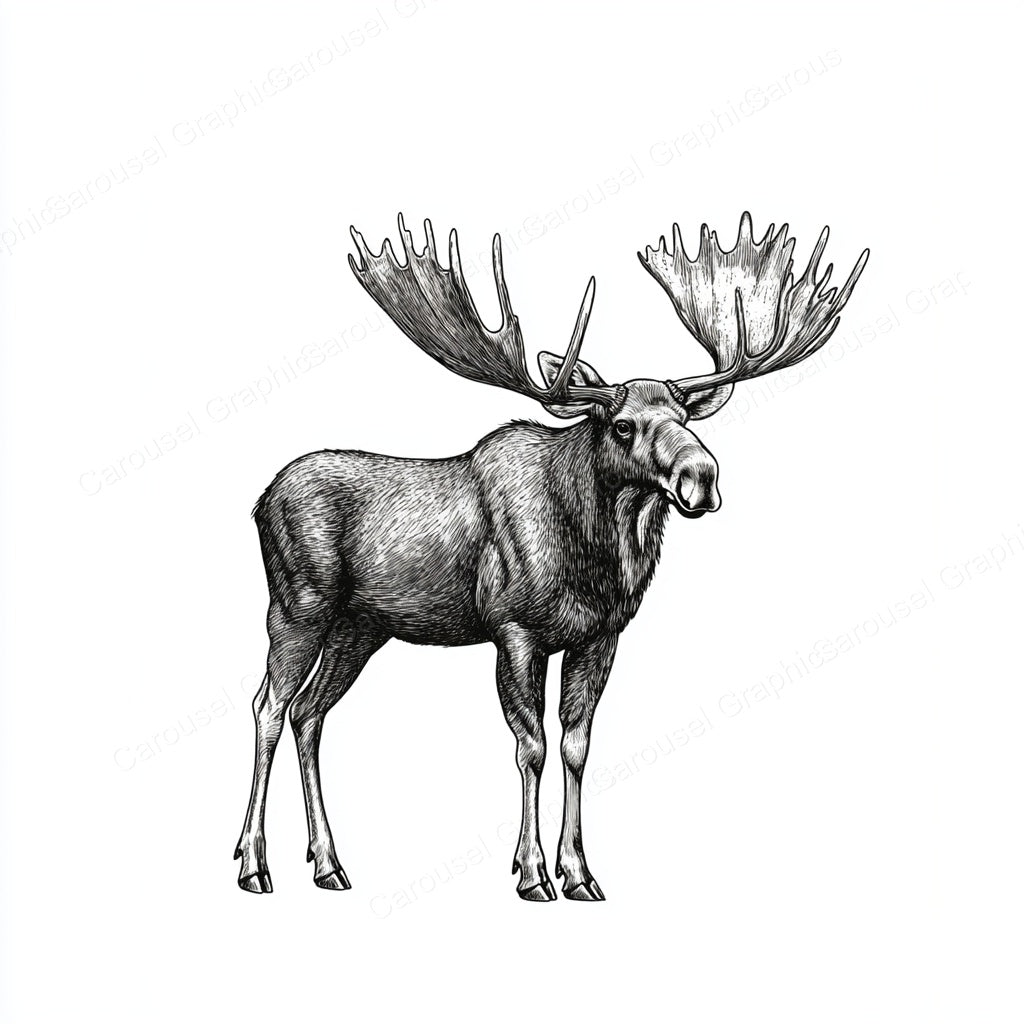 Moose Vector Graphic preview