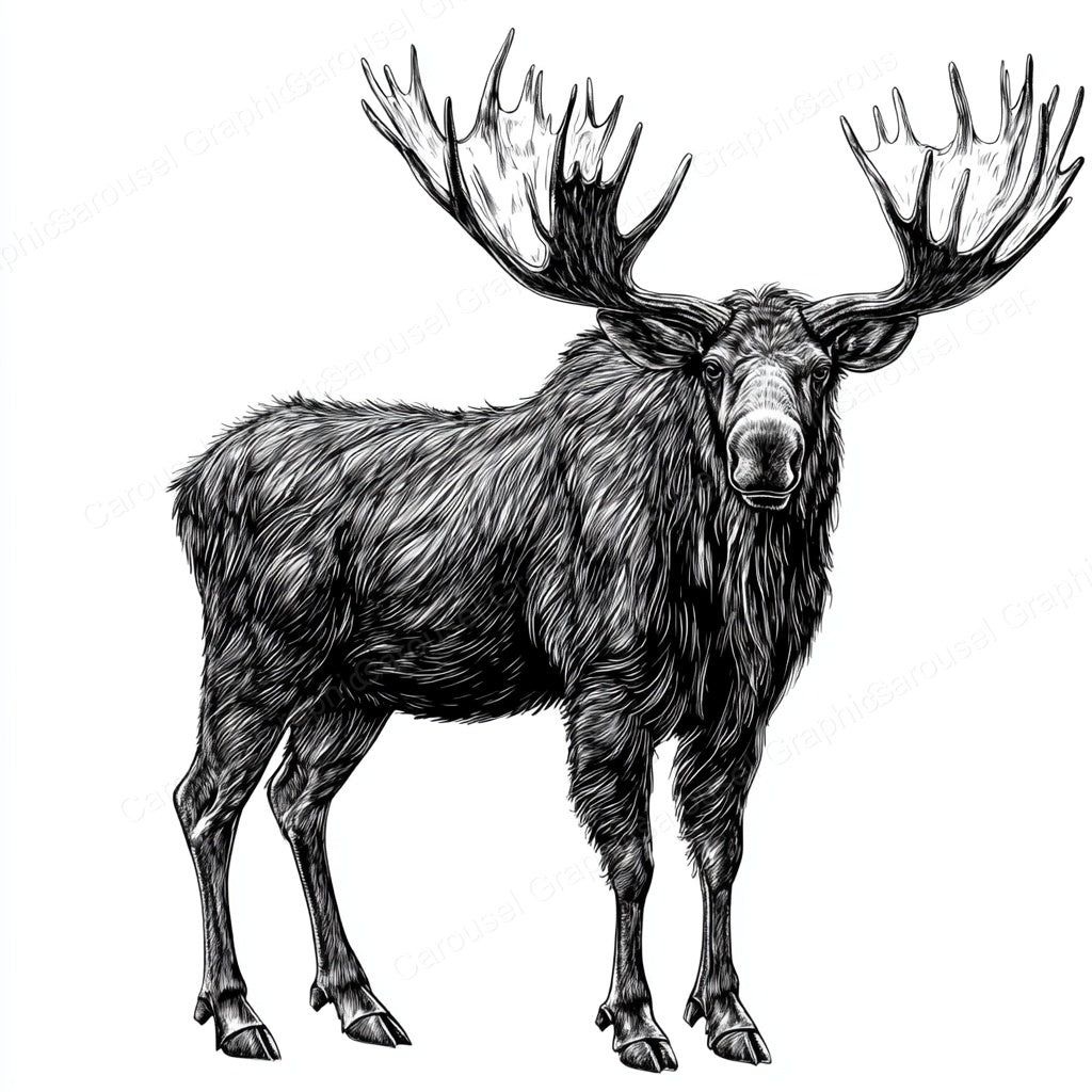 Moose Vector Graphic preview