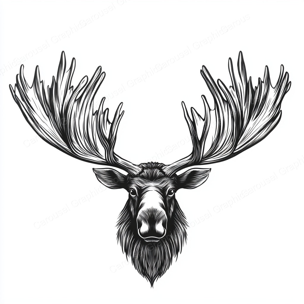 Moose Vector Graphic preview