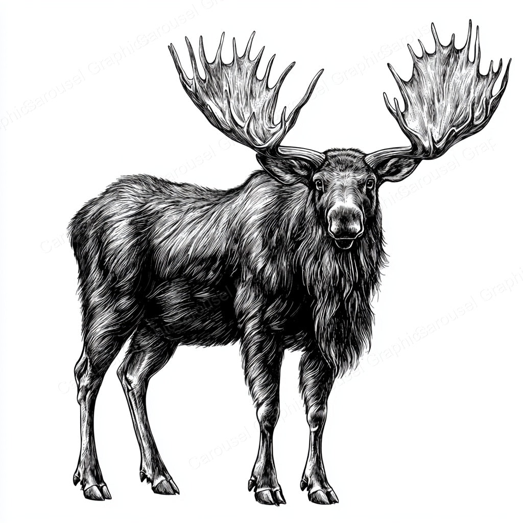 Moose Vector Graphic preview