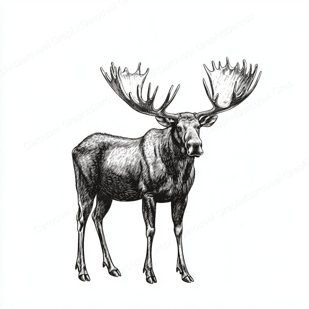 Moose Vector Graphic preview