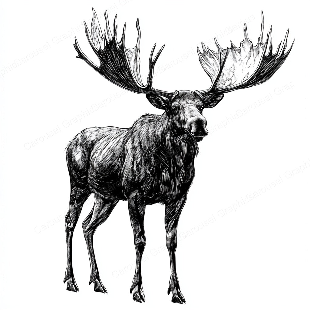 Moose Vector Graphic preview