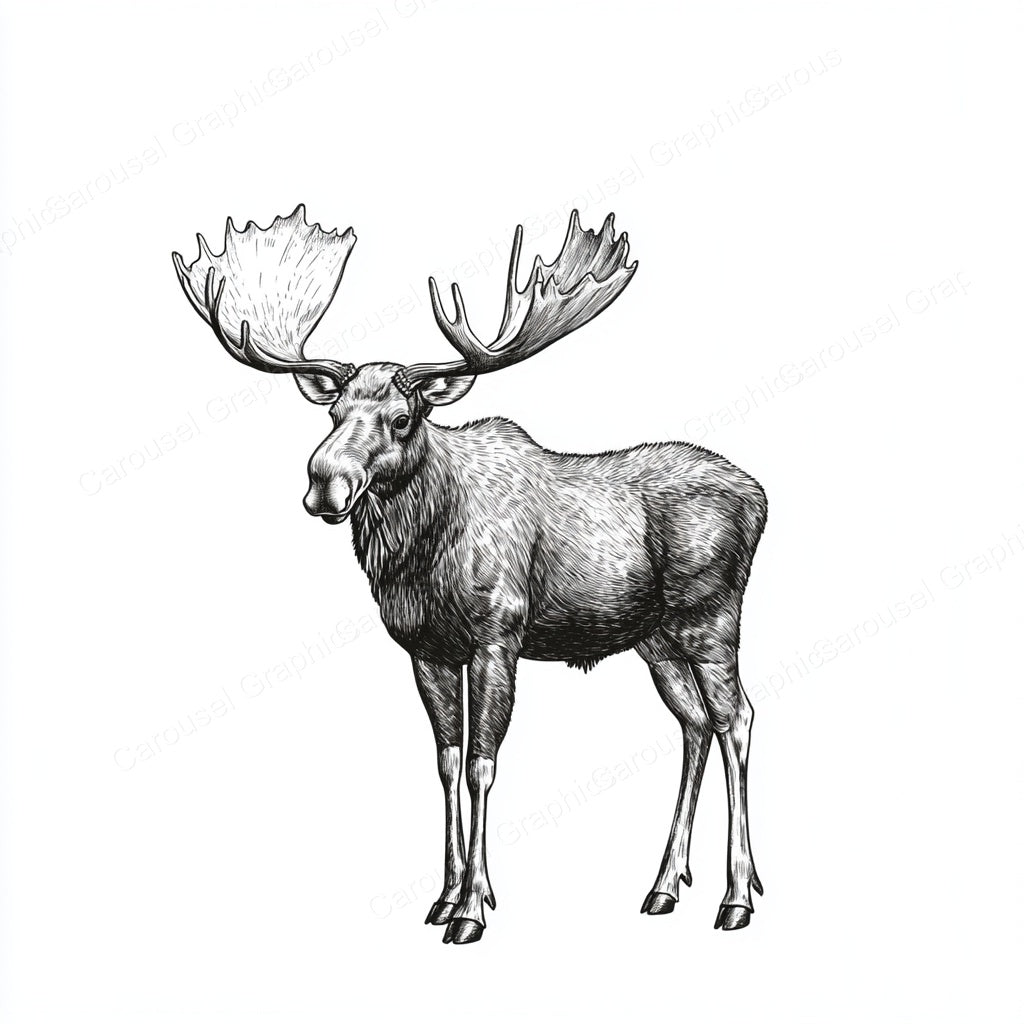 Moose Vector Graphic preview