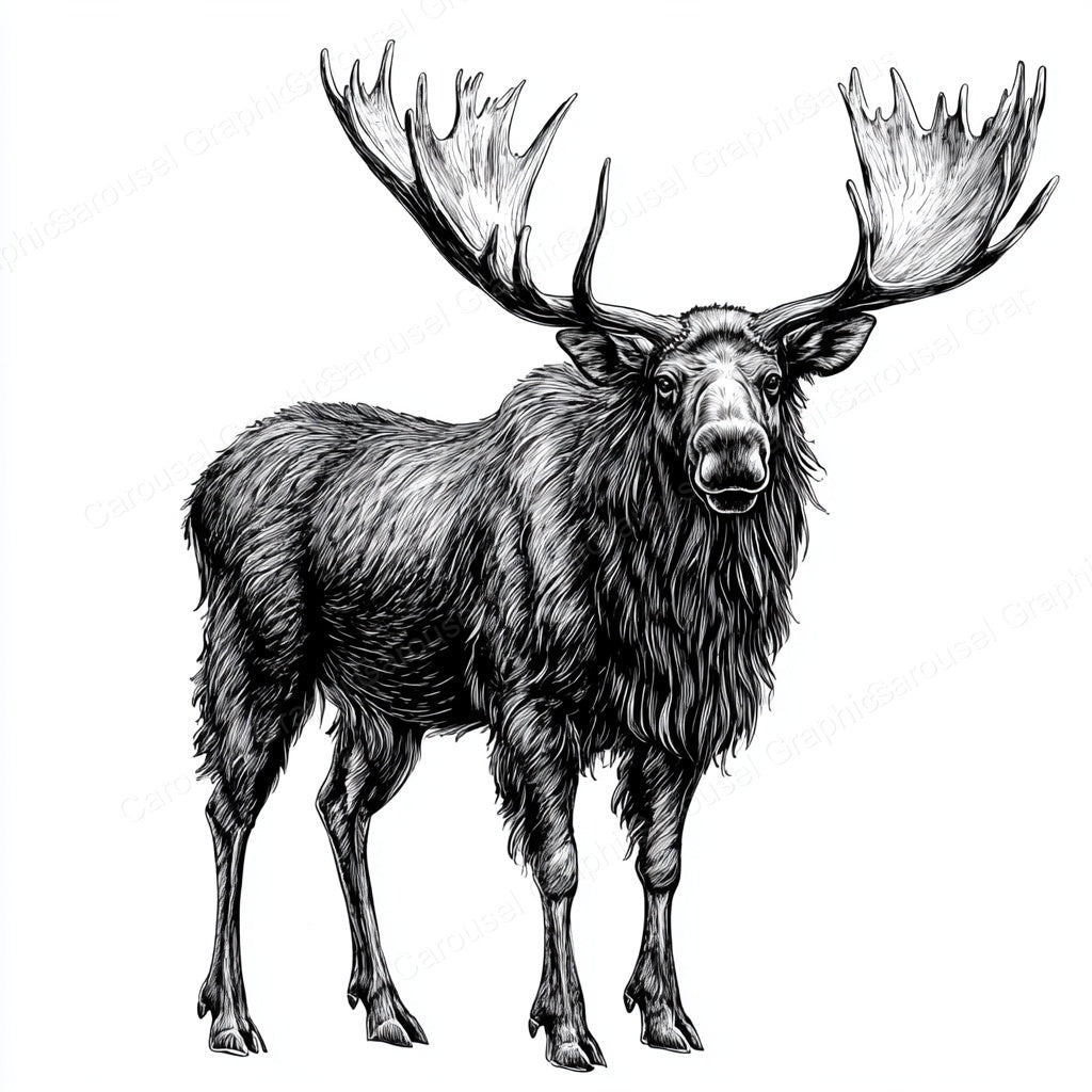 Moose Vector Graphic preview