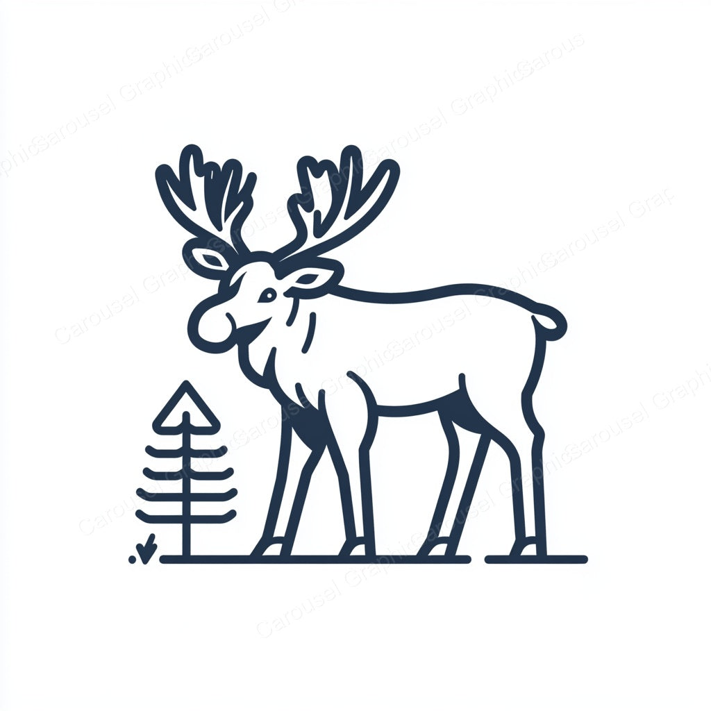 Moose Vector Graphic preview