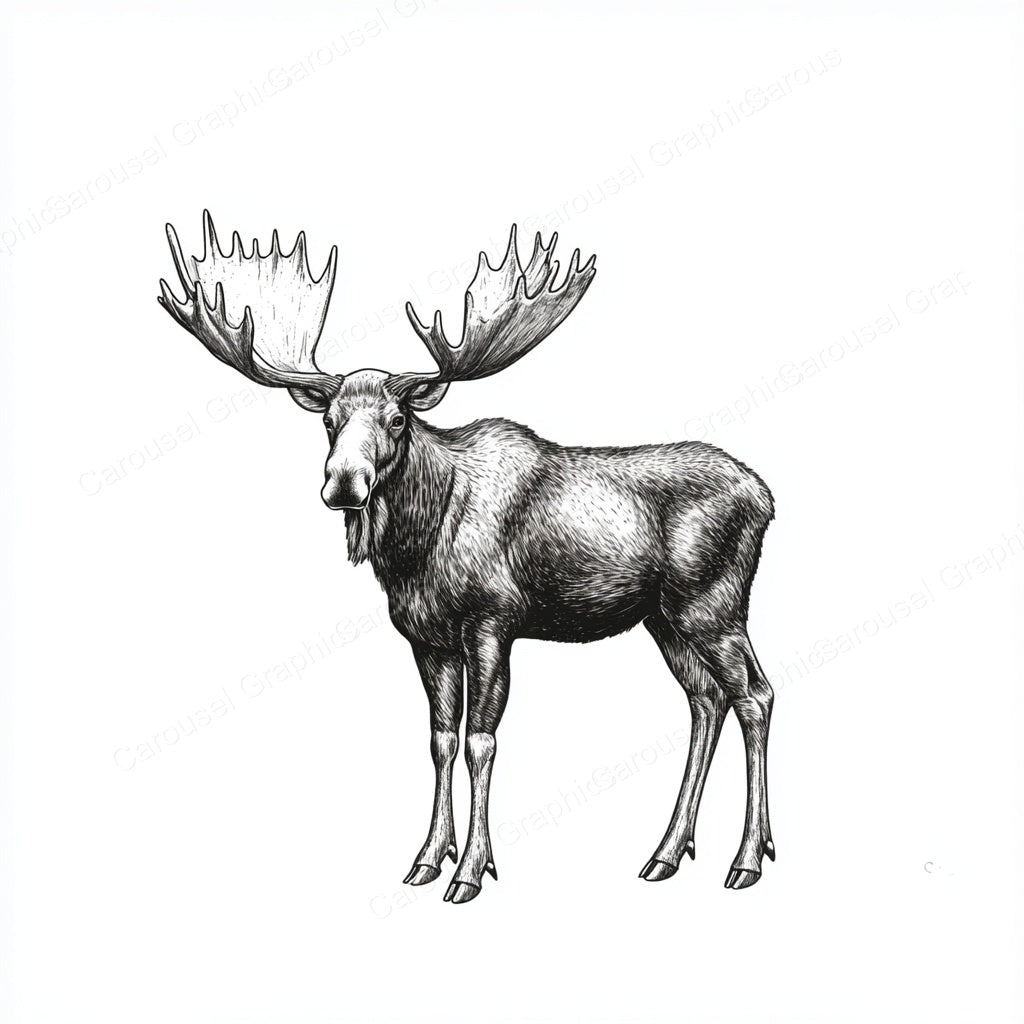 Moose Vector Graphic preview