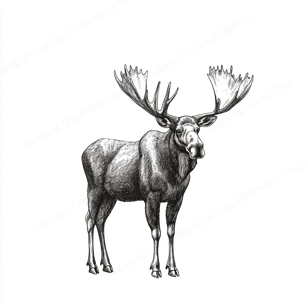 Moose Vector Graphic preview