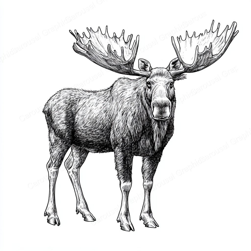 Moose Vector Graphic preview