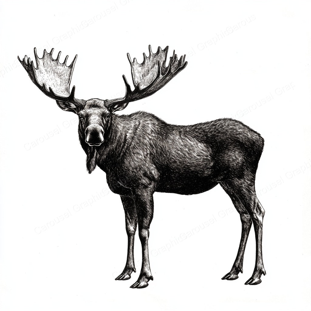 Moose Vector Graphic preview