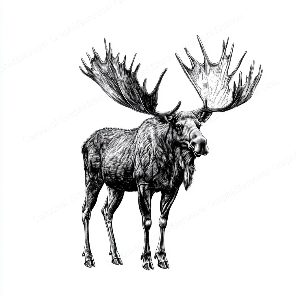 Moose Vector Graphic preview