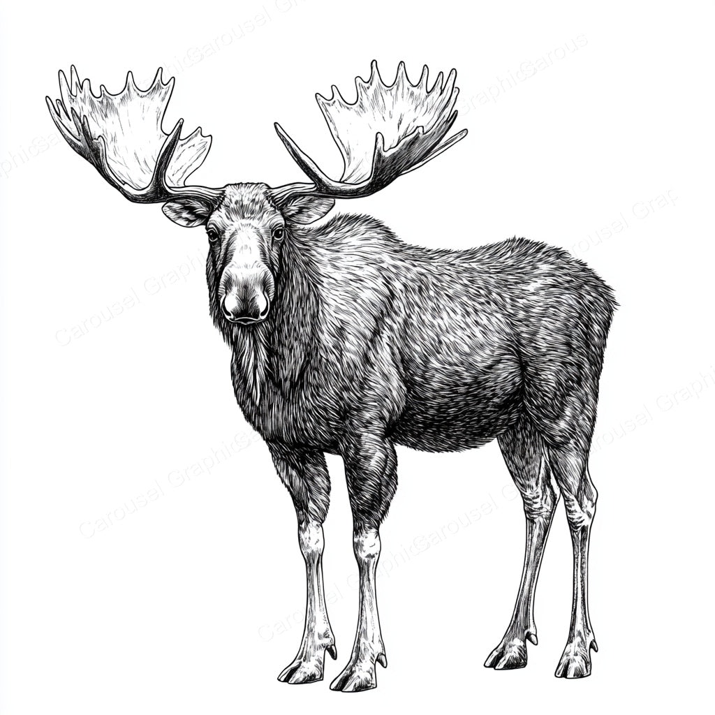 Moose Vector Graphic preview