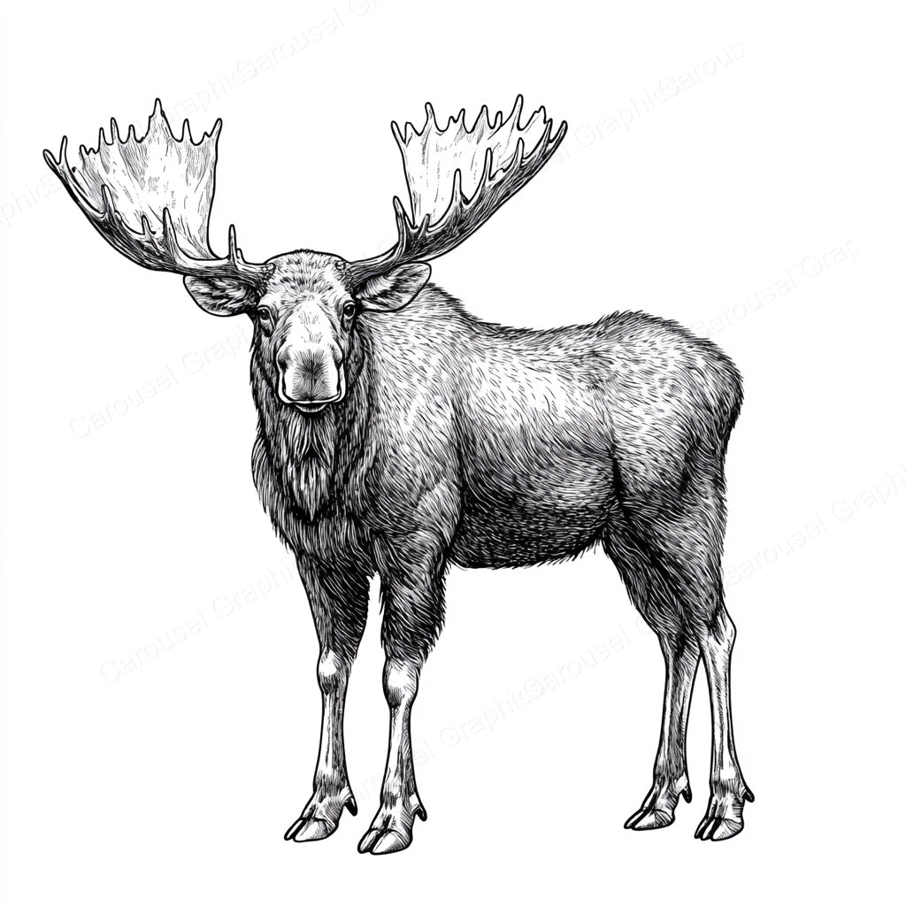 Moose Vector Graphic preview