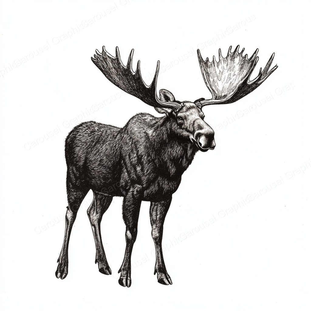 Moose Vector Graphic preview